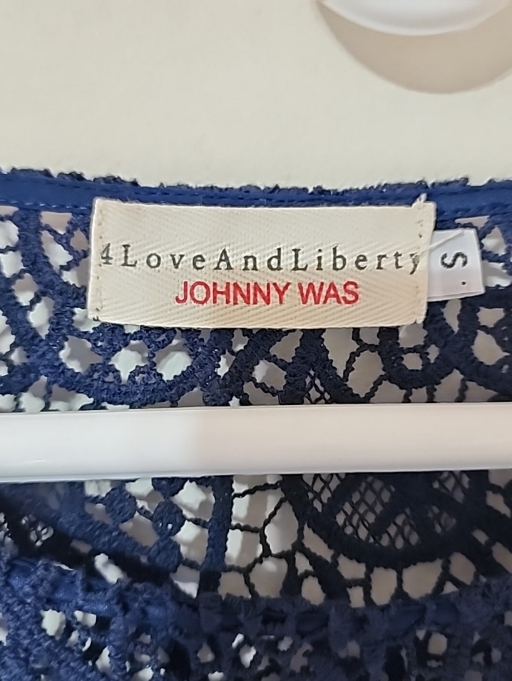 4 Love And Liberty- Johnny Was Lace Top. Small - Picture 3 of 4